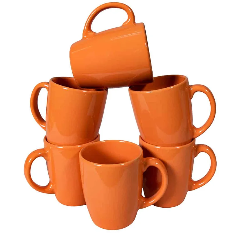 Set 6 cești Orange Clementina, 300 ml - Master