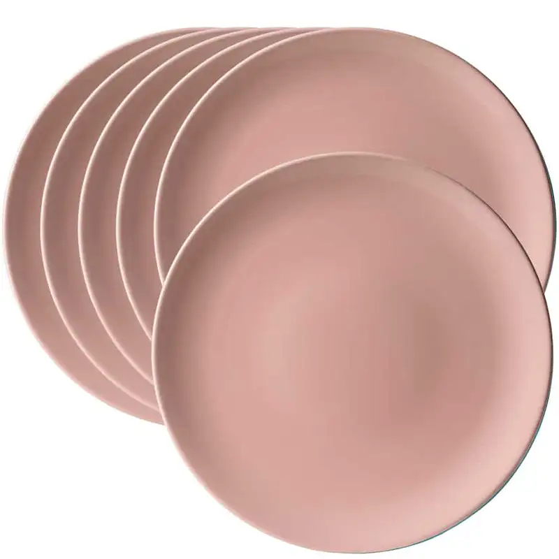 Set 6 flache Teller Shiny Pink, 27 cm - Master