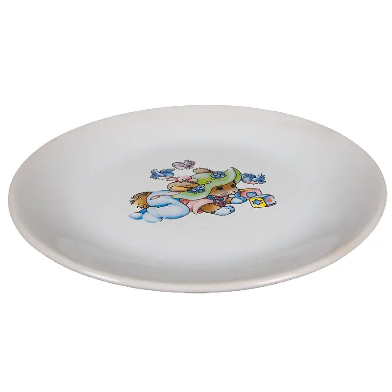 Dessertteller mit Mauswürfeldekor, 19,5 cm, Pure White - Master