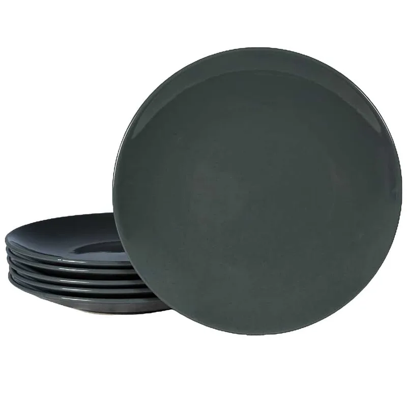 Комплект от 6 плоски чинии Iron grey, 26 см - Master
