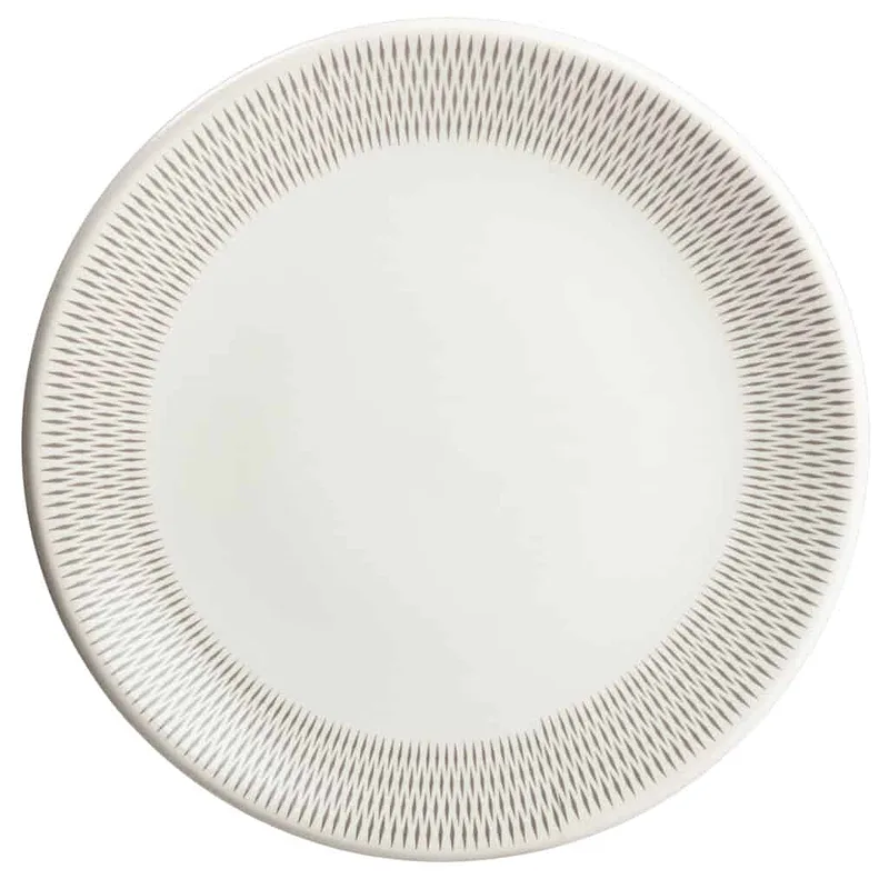 Modern desszerttál, Ø 20 cm, Pure White, gyémánt mintás - Master