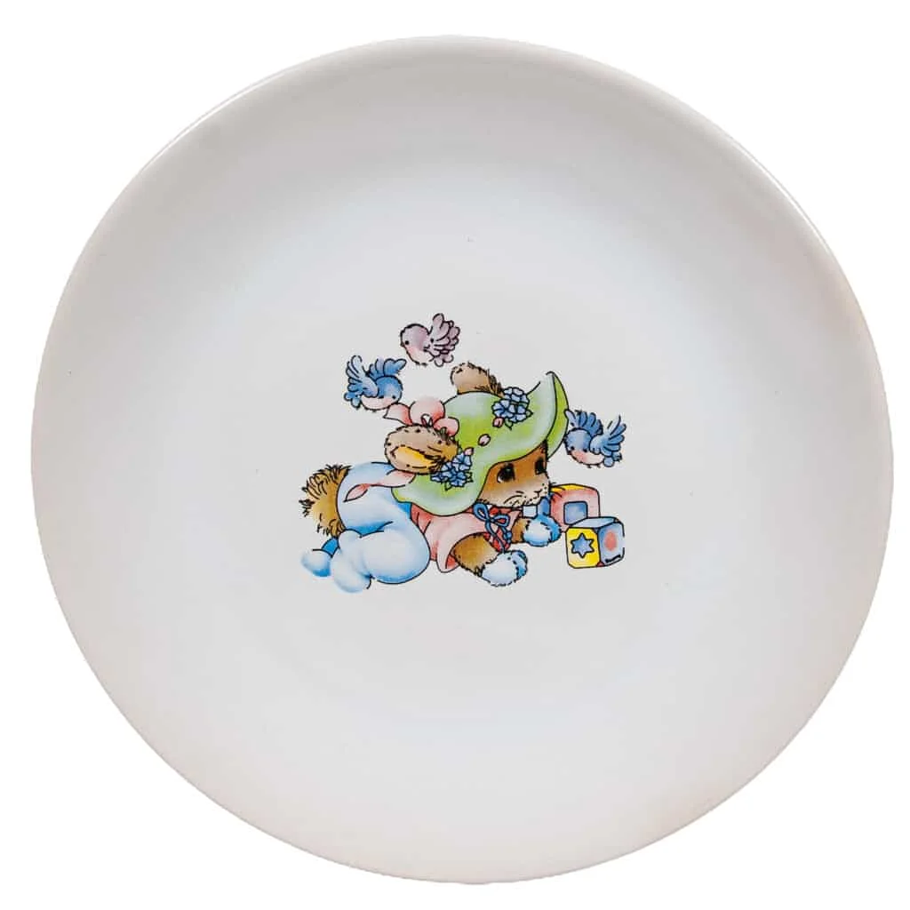 Dessertteller mit Mauswürfeldekor, 19,5 cm, Pure White - Master