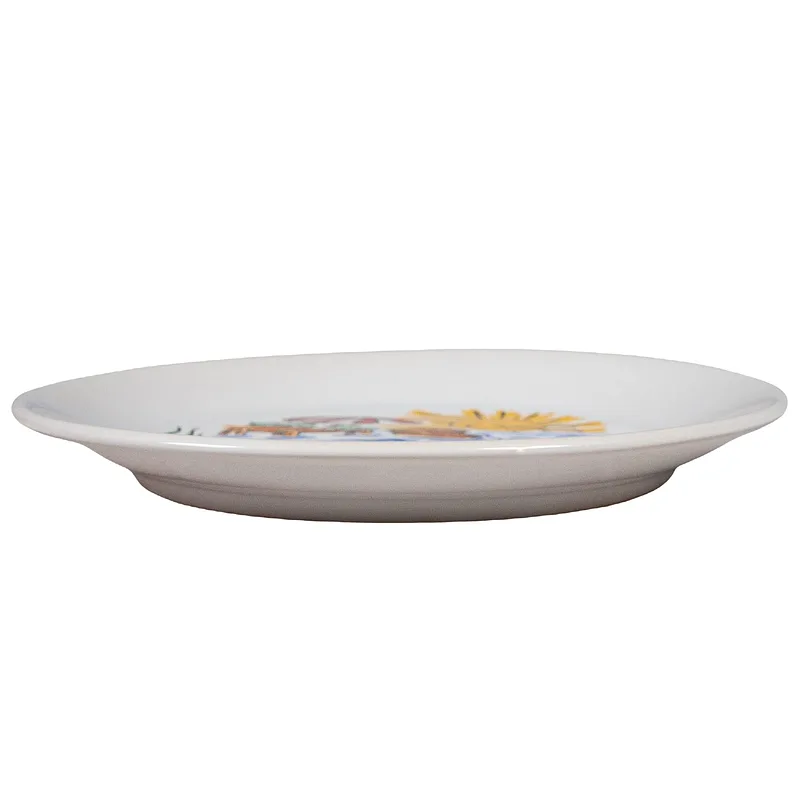 Dessert plate with holiday decoration, 19.5 cm, White - Master