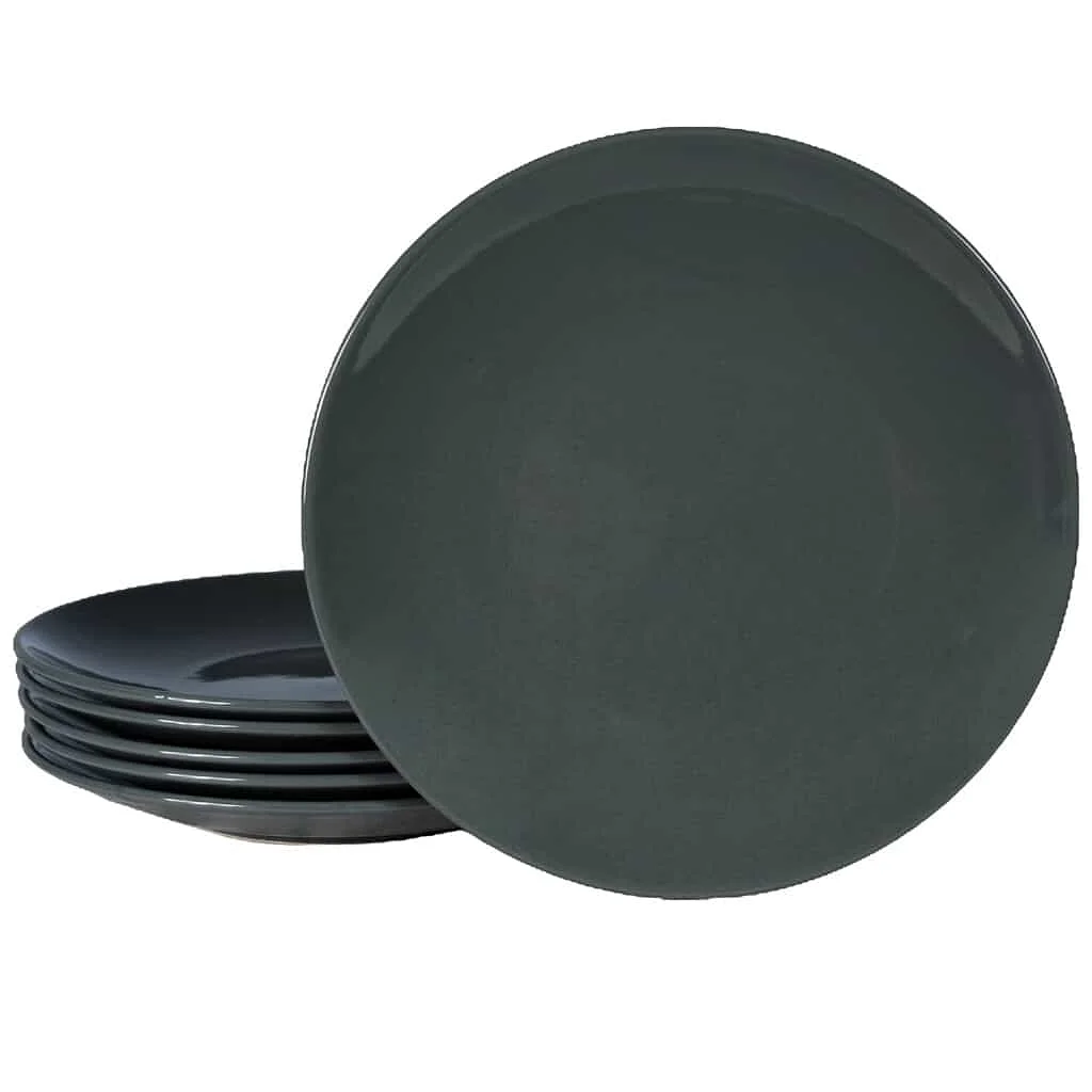 Комплект от 6 плоски чинии Iron grey, 26 см - Master