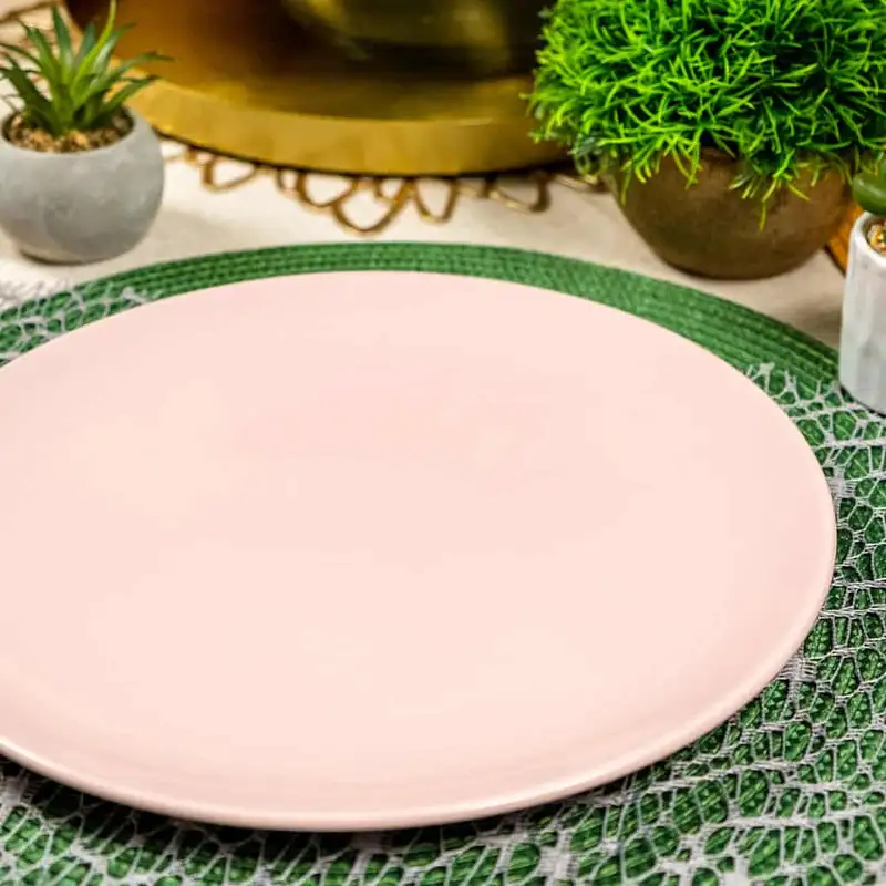 Eleganz am Tisch: Set mit 4 glänzenden Tellern - Master