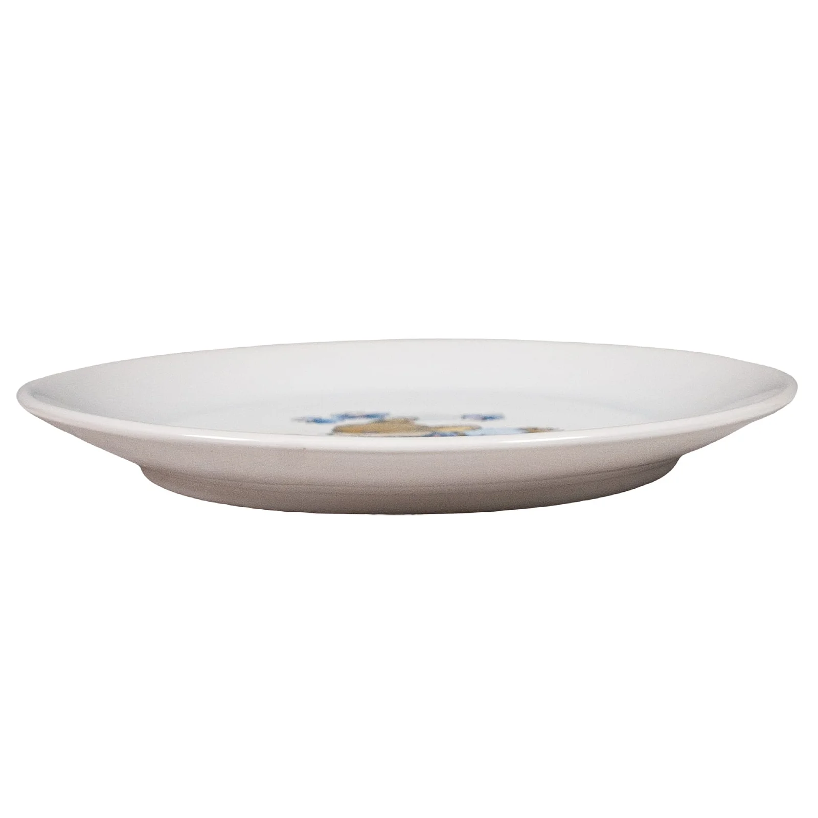 Farfurie de desert cu decor de șoarece și albină, 19,5 cm, Alb Pur - Master
