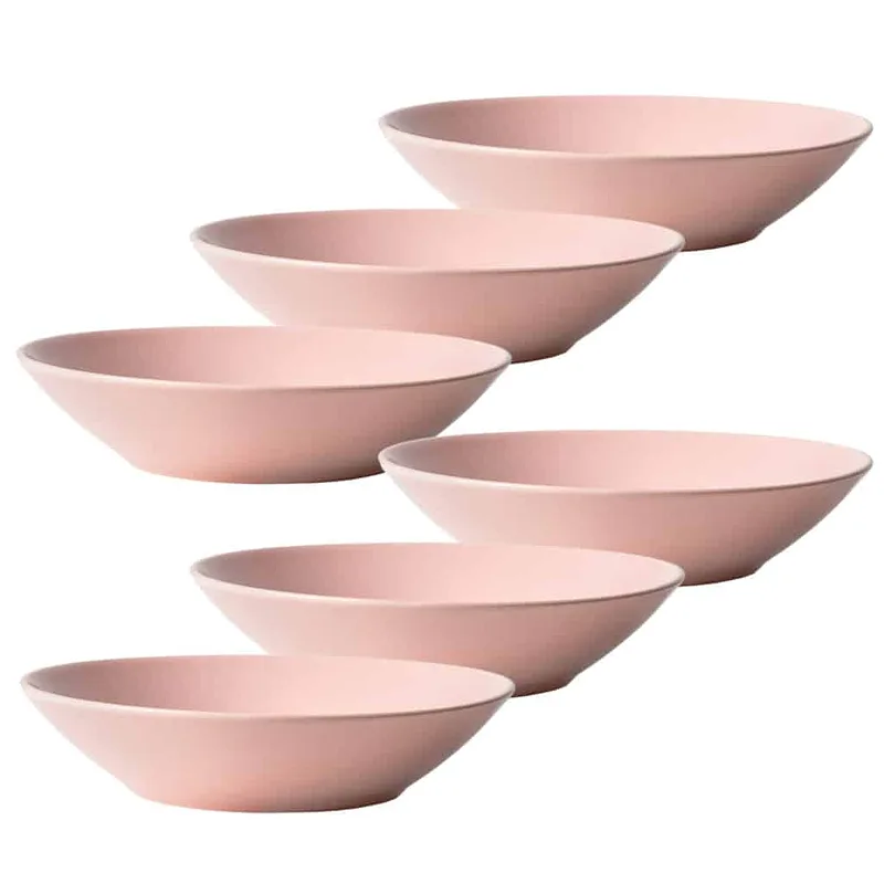 Set 6 farfurii adanci Shiny Pink, 21 cm - Master