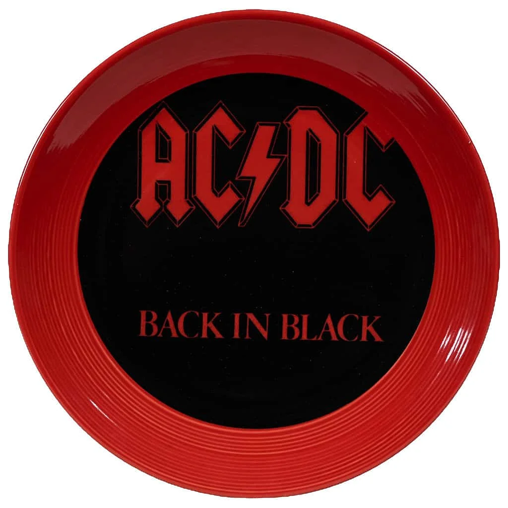 Placă extinsă cu decor ACDC, 26 cm, roșu intens - Master