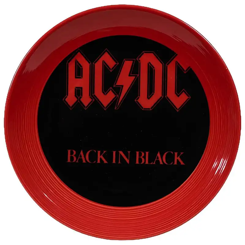 Placă extinsă cu decor ACDC, 26 cm, roșu intens - Master
