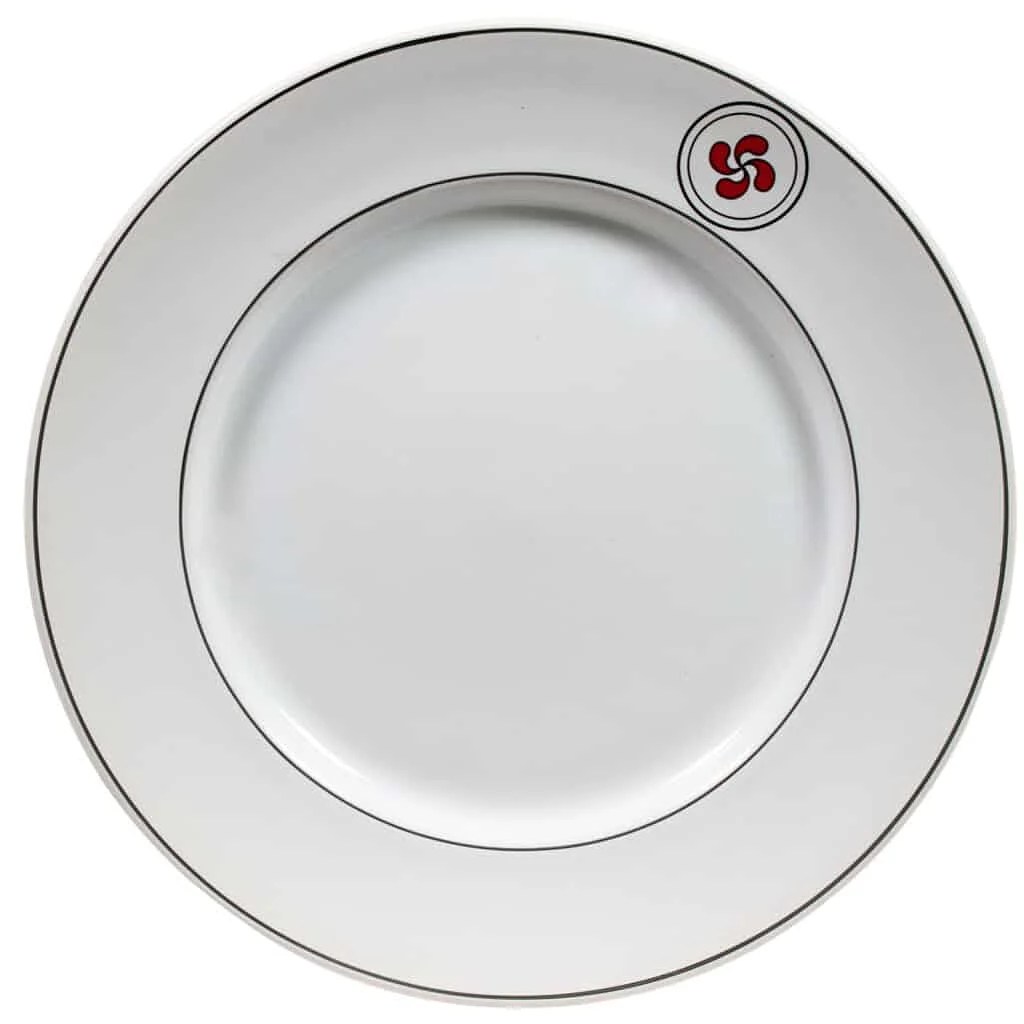 Farfurie de desert design modern, model cu elice, Ø 20 cm, Alb Pur - Master