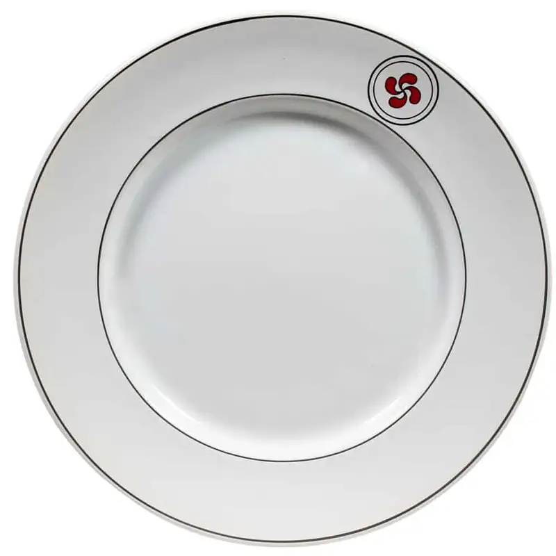 Farfurie de desert design modern, model cu elice, Ø 20 cm, Alb Pur - Master