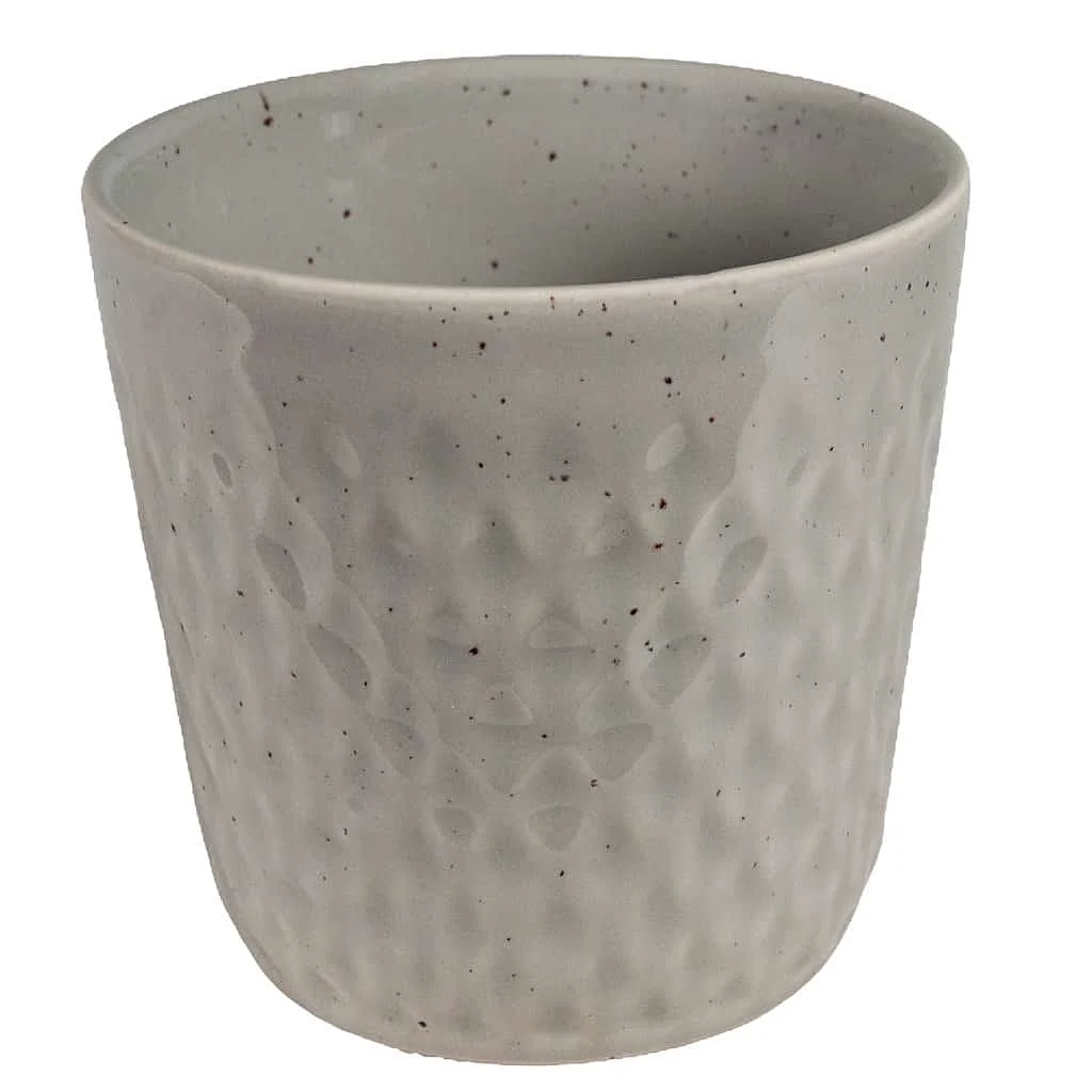 Ghiveci de argint pigmentat, decorat cu romburi mici, 12 cm - Master