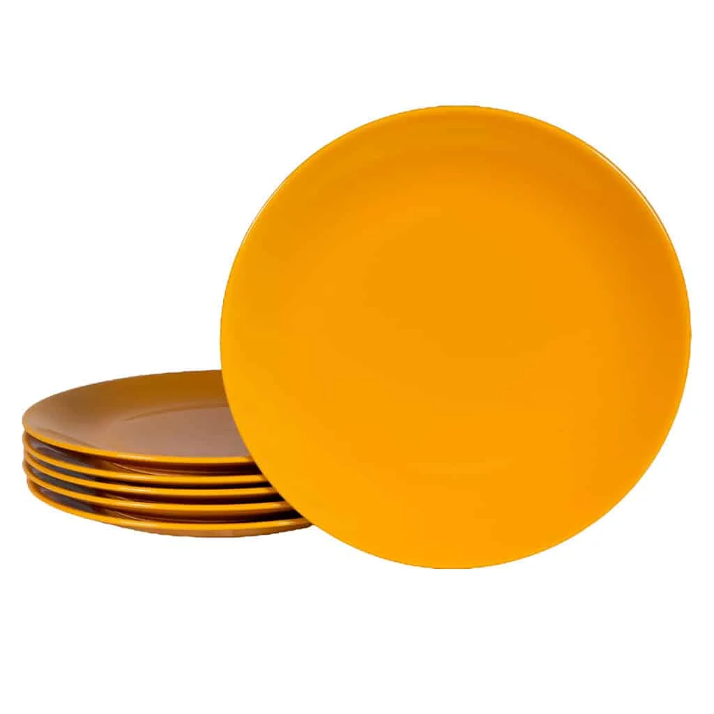 Set 6 farfurii desert Galben Rumen, 20 cm - Master