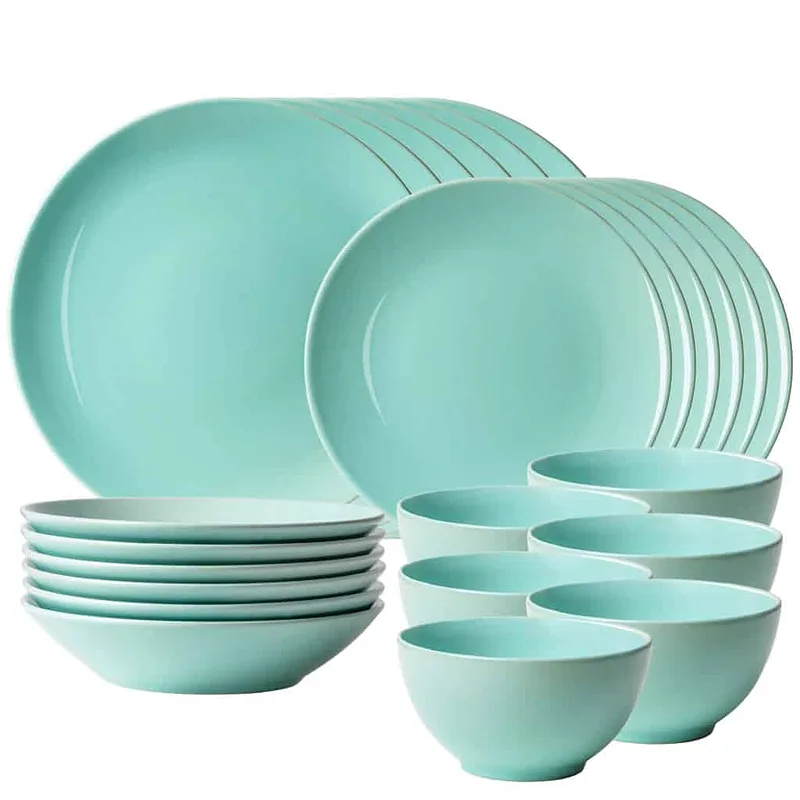 24-piece dinner plate set, 6 persons, Mint, Mint green - Master