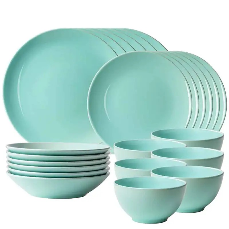 24-piece dinner plate set, 6 persons, Mint, Mint green - Master