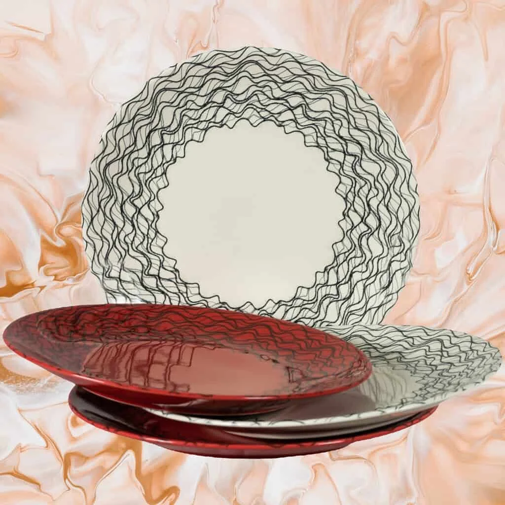 Set de 4 farfurii plate: savurați fiecare gust în eleganță! - Master