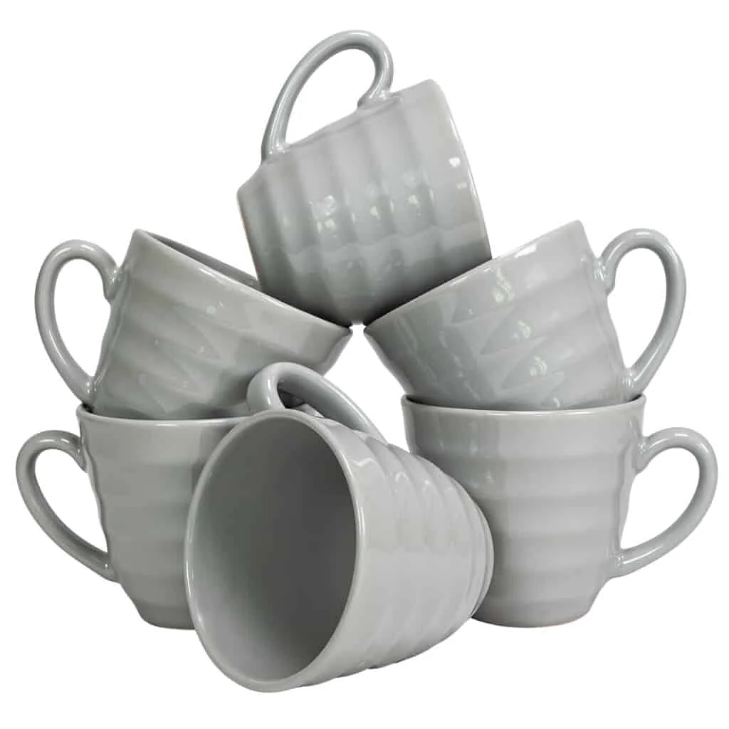 Set 6 Tassen für deine Familie 290 ml, Silbergrau - Master