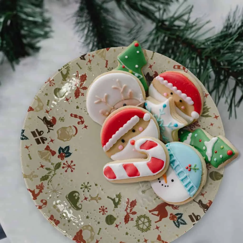 Set farfurii 18 piese, 6 persoane, Merry Christmas, Multicolor - Master