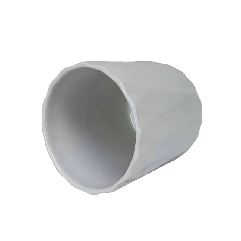 Ghiveci de flori gri deschis cu model diamant, 13 x 12,5 cm - Master